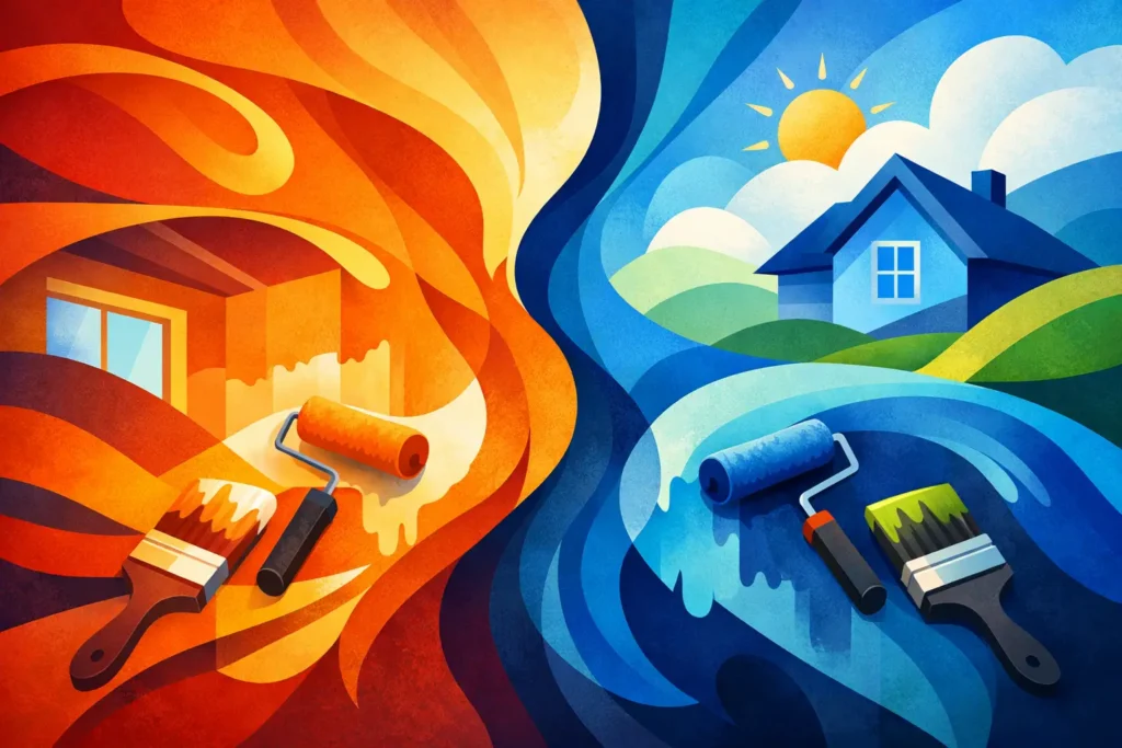 Interior Exterior Painting Difference Explained